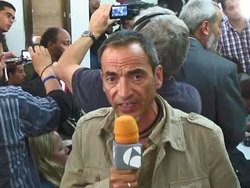 Javier Saz en una cárcel libia Javier Saz en una cárcel libia