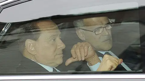 Berlusconi, a su llegada al juzgado Berlusconi, a su llegada al juzgado