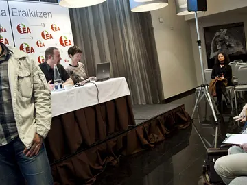 El secretario general de EA, Pello Urizar . El secretario general de EA, Pello Urizar .