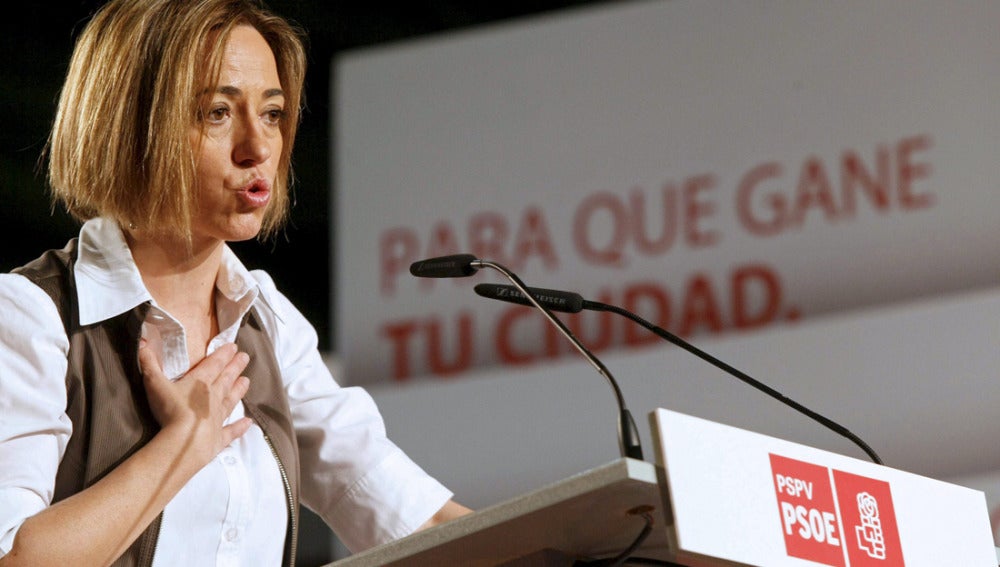 Carme Chacón en el mitin de Elche (Alicante)