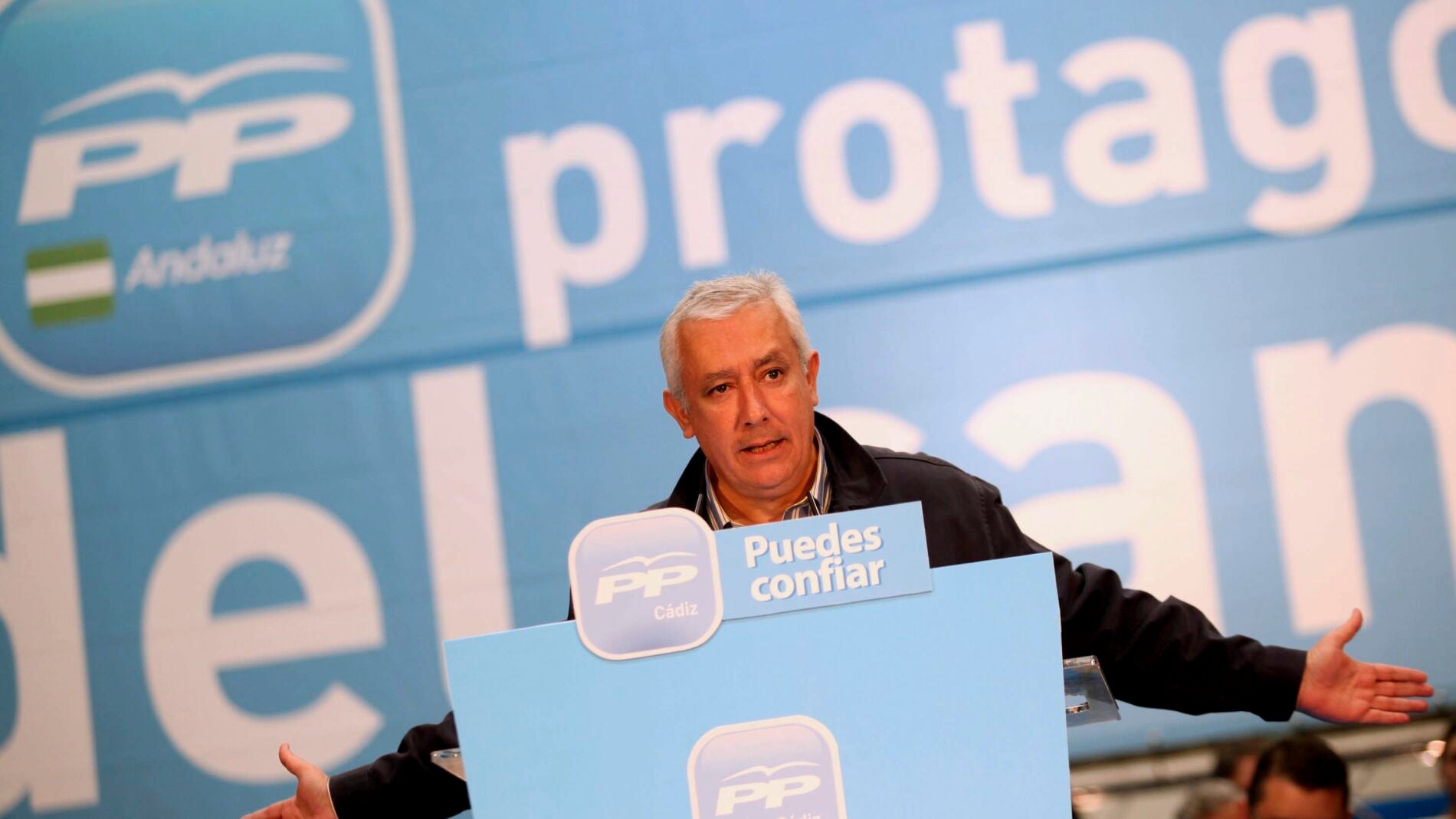 Mitin de Javier Arenas en Andaluc&iacute;a