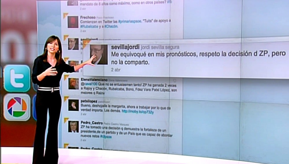 La sucesión en el PSOE en las redes sociales