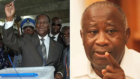 Ouattara y Gbagbo luchan por el poder en Costa de Marfil Ouattara y Gbagbo luchan por el poder en Costa de Marfil