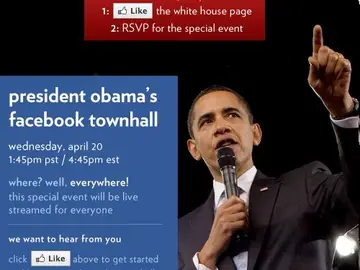 Obama charlará a través de Facebook. Obama charlará a través de Facebook.