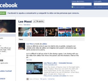 El Facebook de Messi