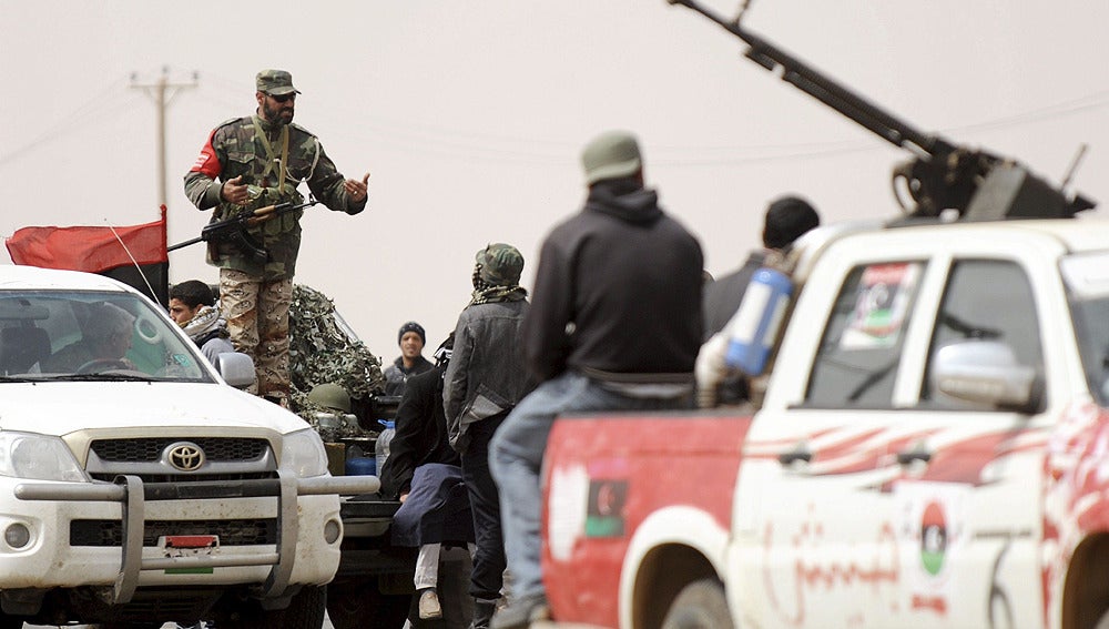 Despliegue de las tropas libias