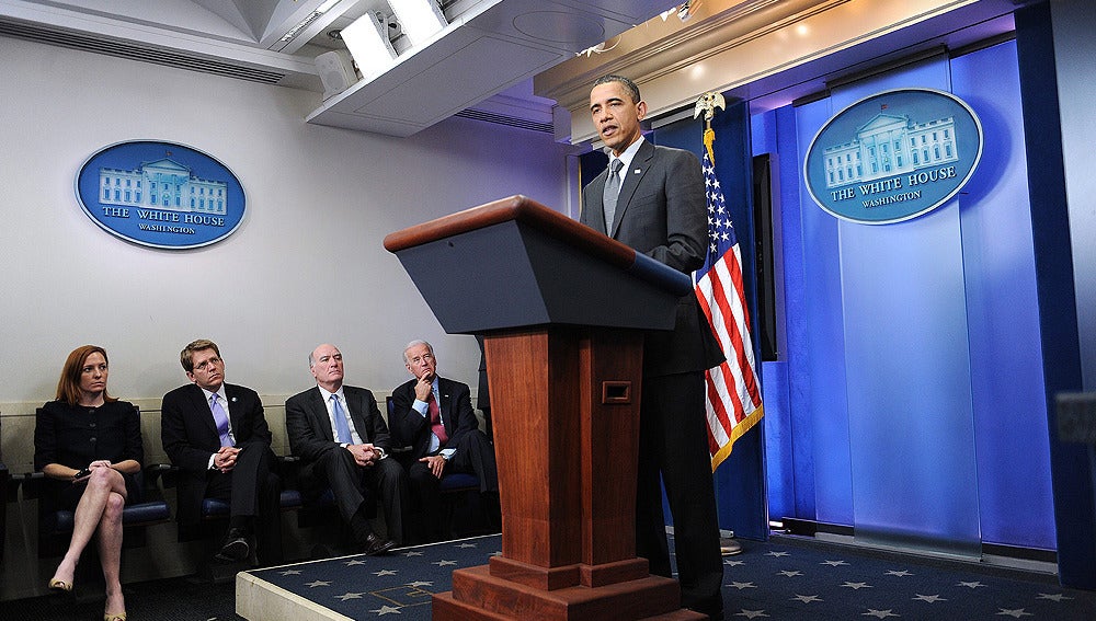 Obama ante la prensa