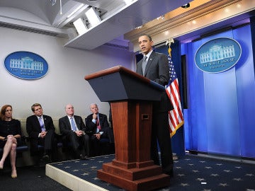 Obama ante la prensa