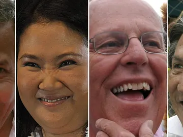 Los cuatro candidatos: Ollanta Humala, Keiko Fujimori, Pedro Pablo Kuczynsky y Alejandro Toledo Los cuatro candidatos: Ollanta Humala, Keiko Fujimori, Pedro Pablo Kuczynsky y Alejandro Toledo
