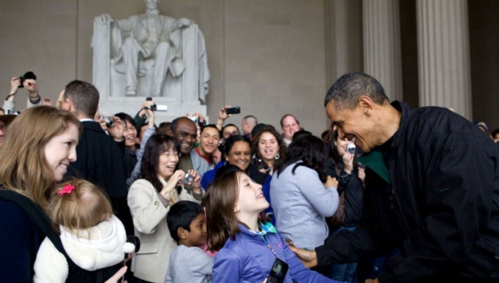 Obama, en el Lincoln Memorial