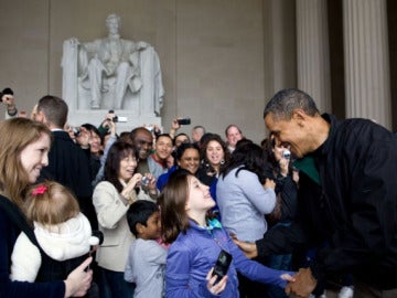 Obama, en el Lincoln Memorial