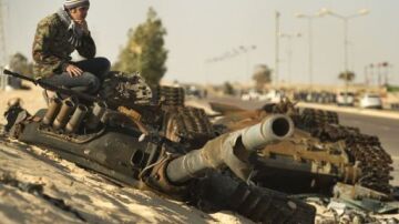 Tropas rebeldes en Libia