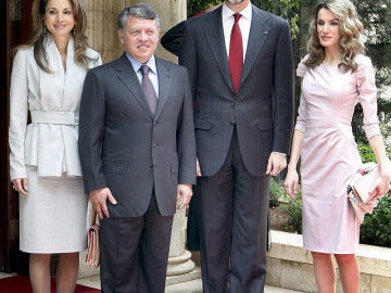 Los Príncipes de Asturias con los Reyes de Jordania