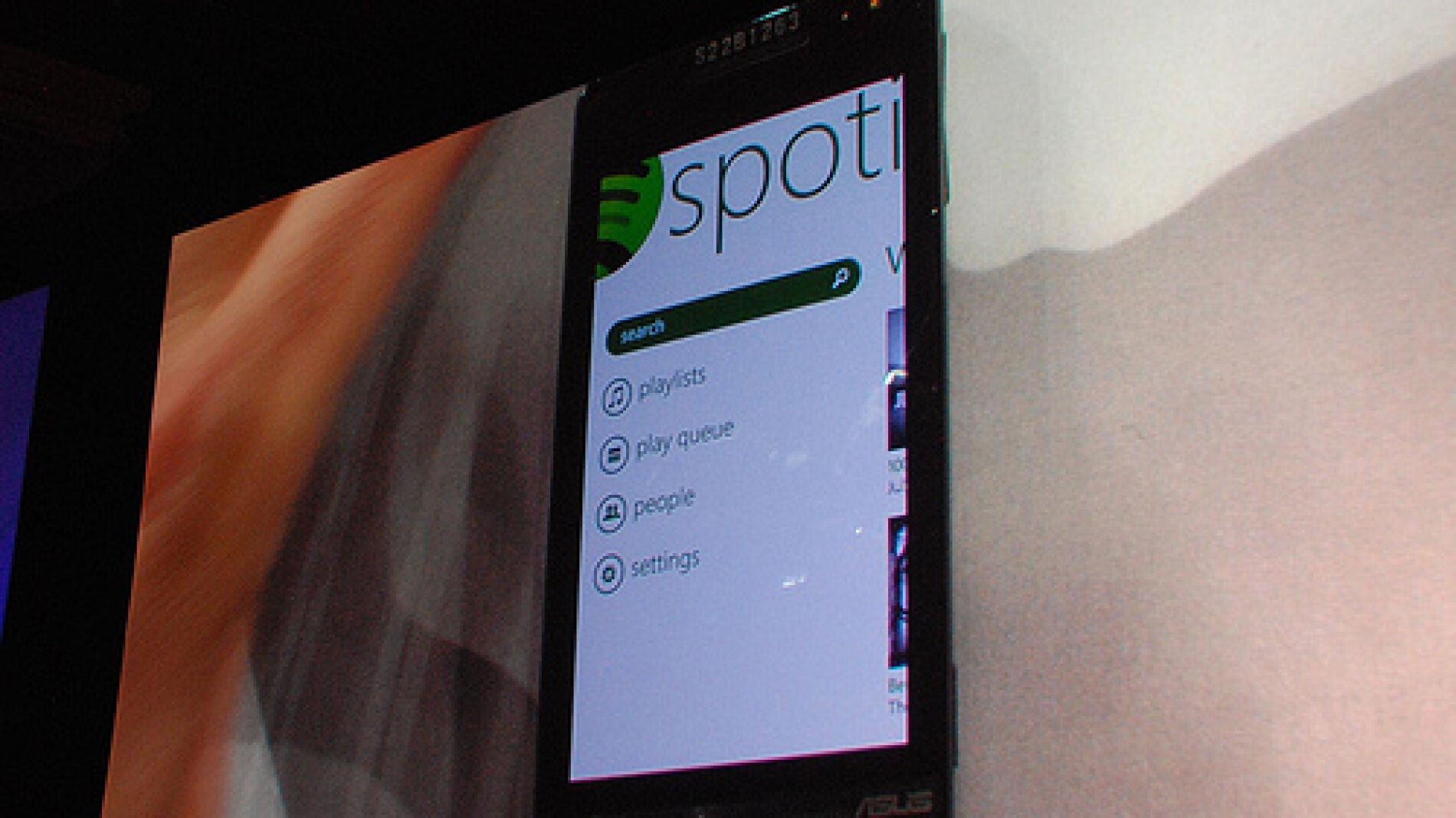 Vista de Spotify en Windows Phone.