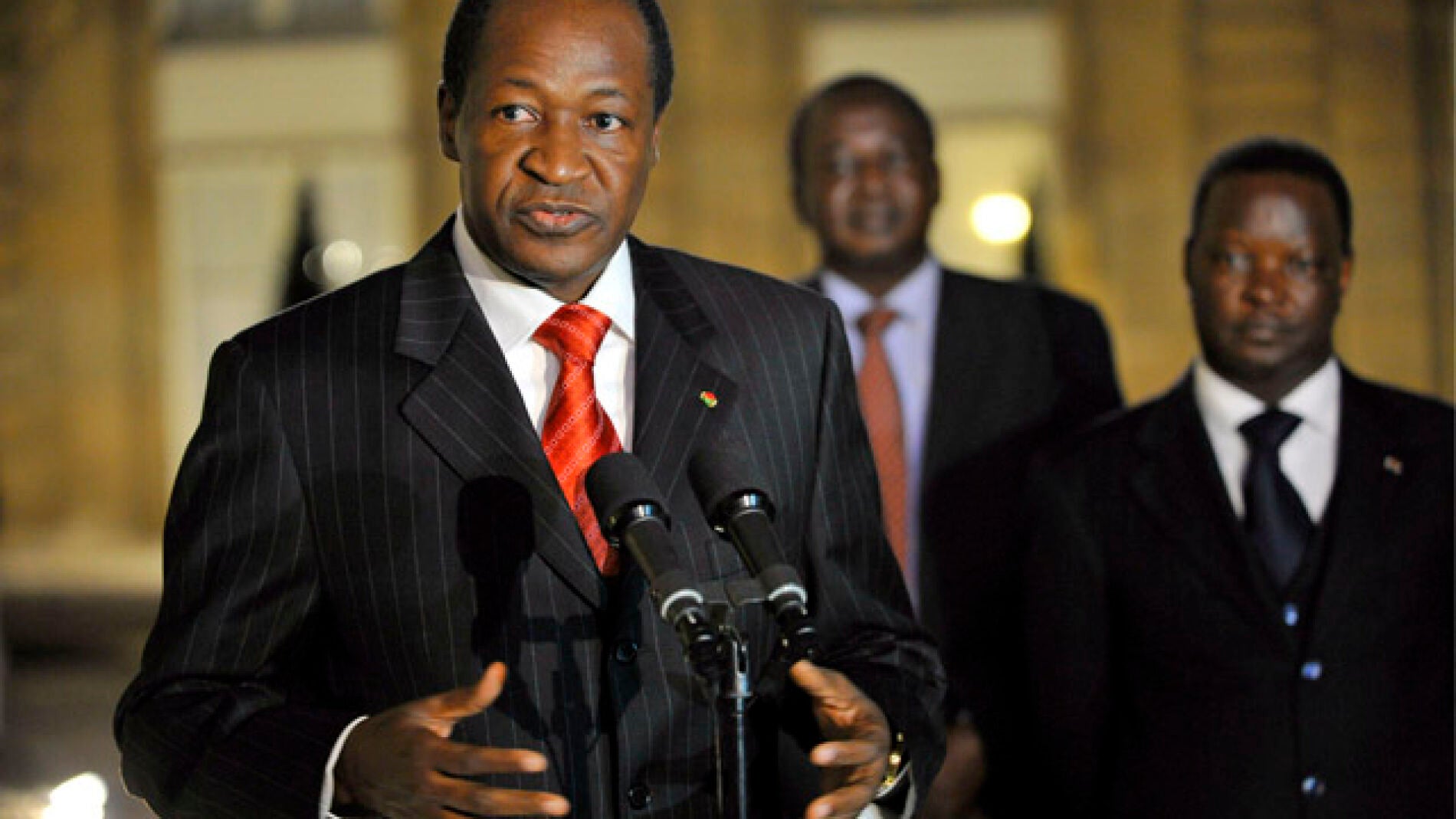 El presidente de Burkina Faso 