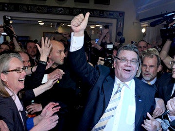 Timo Soini, líder del partido ultraderechista Verdaderos Finlandeses