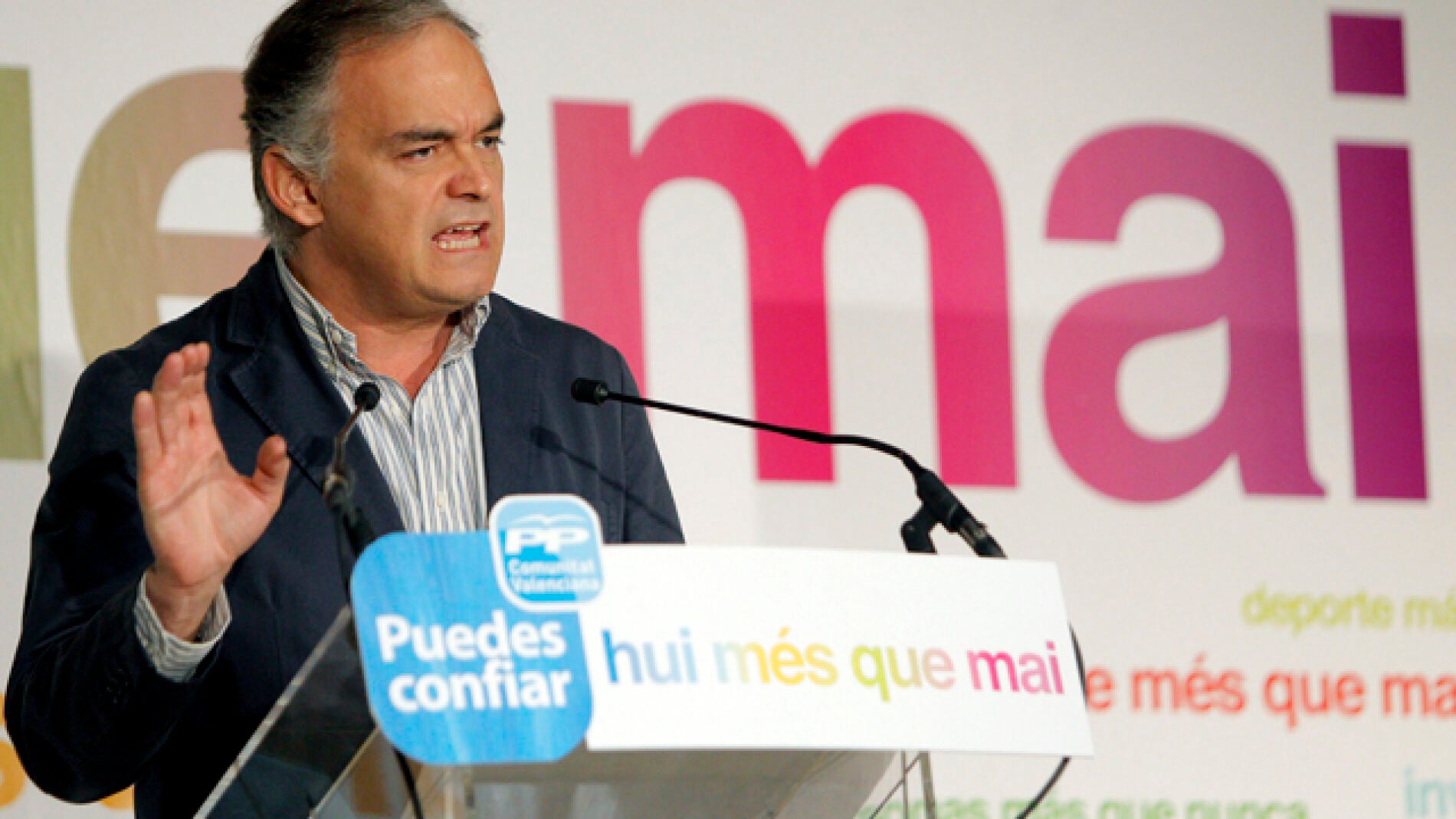 Gonz&aacute;lez Pons durante el acto en Valencia