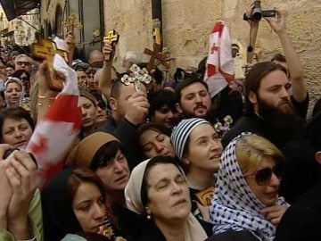 Turistas en Jerusalén