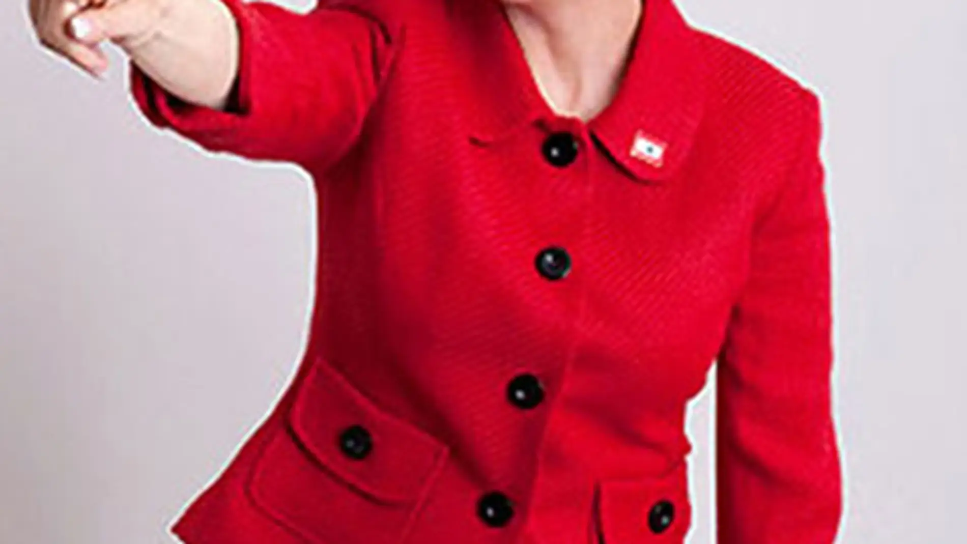 Julianne Moore caracterizada como Sarah Palin