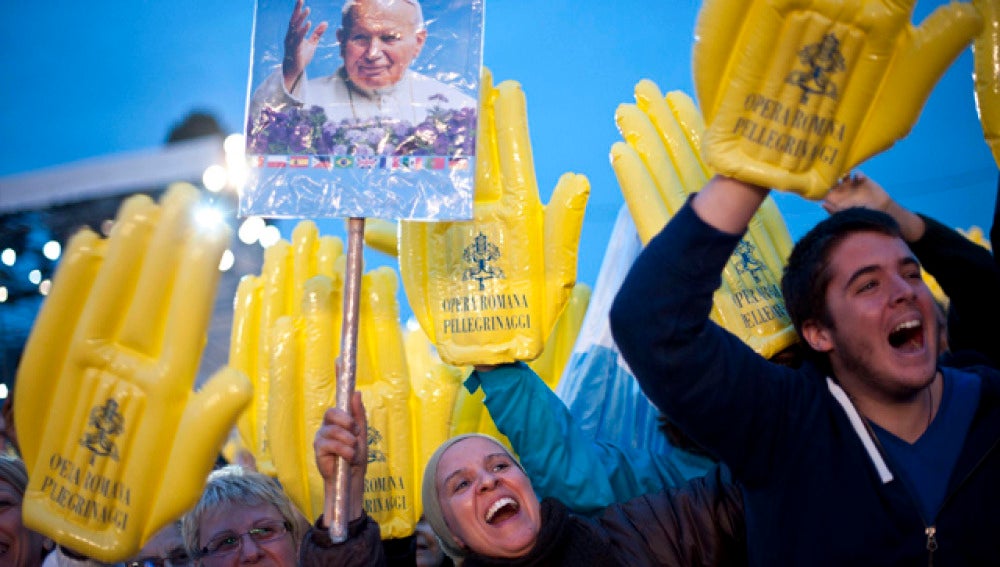 Seguidores del Papa Juan Pablo II