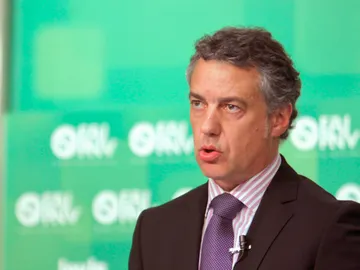 El presidente del PNV, Iñigo Urkullu, durante su comparecencia El presidente del PNV, Iñigo Urkullu, durante su comparecencia