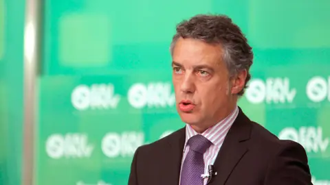 El presidente del PNV, Iñigo Urkullu, durante su comparecencia El presidente del PNV, Iñigo Urkullu, durante su comparecencia