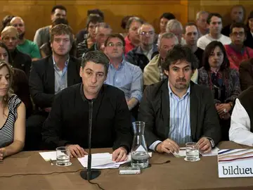 El secretario general de EA y portavoz de Bildu, Pello Urizar El secretario general de EA y portavoz de Bildu, Pello Urizar