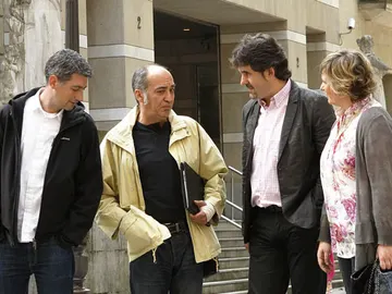 Los miembros de Bildu Oskar Matute, Martín Garitano, Pello Urizar e Ikerne Badiola Los miembros de Bildu Oskar Matute, Martín Garitano, Pello Urizar e Ikerne Badiola