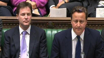 Nick Clegg y David Cameron