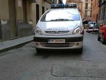 Coche de policía en Madrid Coche de policía en Madrid