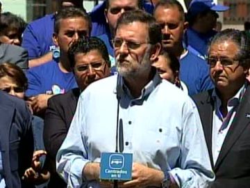 Baño de multitudes para Rajoy en Tenerife