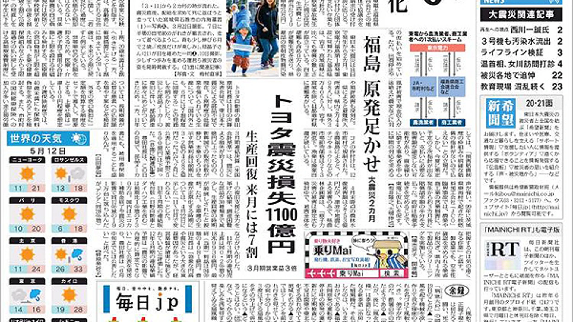 Periódico Mainichi de Japón Periódico Mainichi de Japón