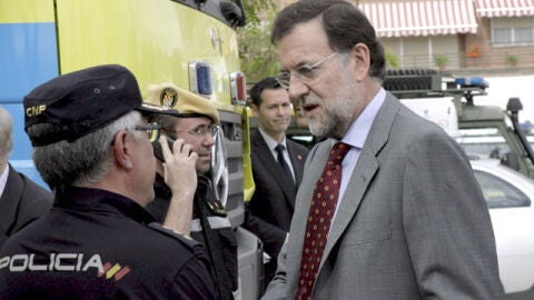 Mariano Rajoy en su visita a Murcia