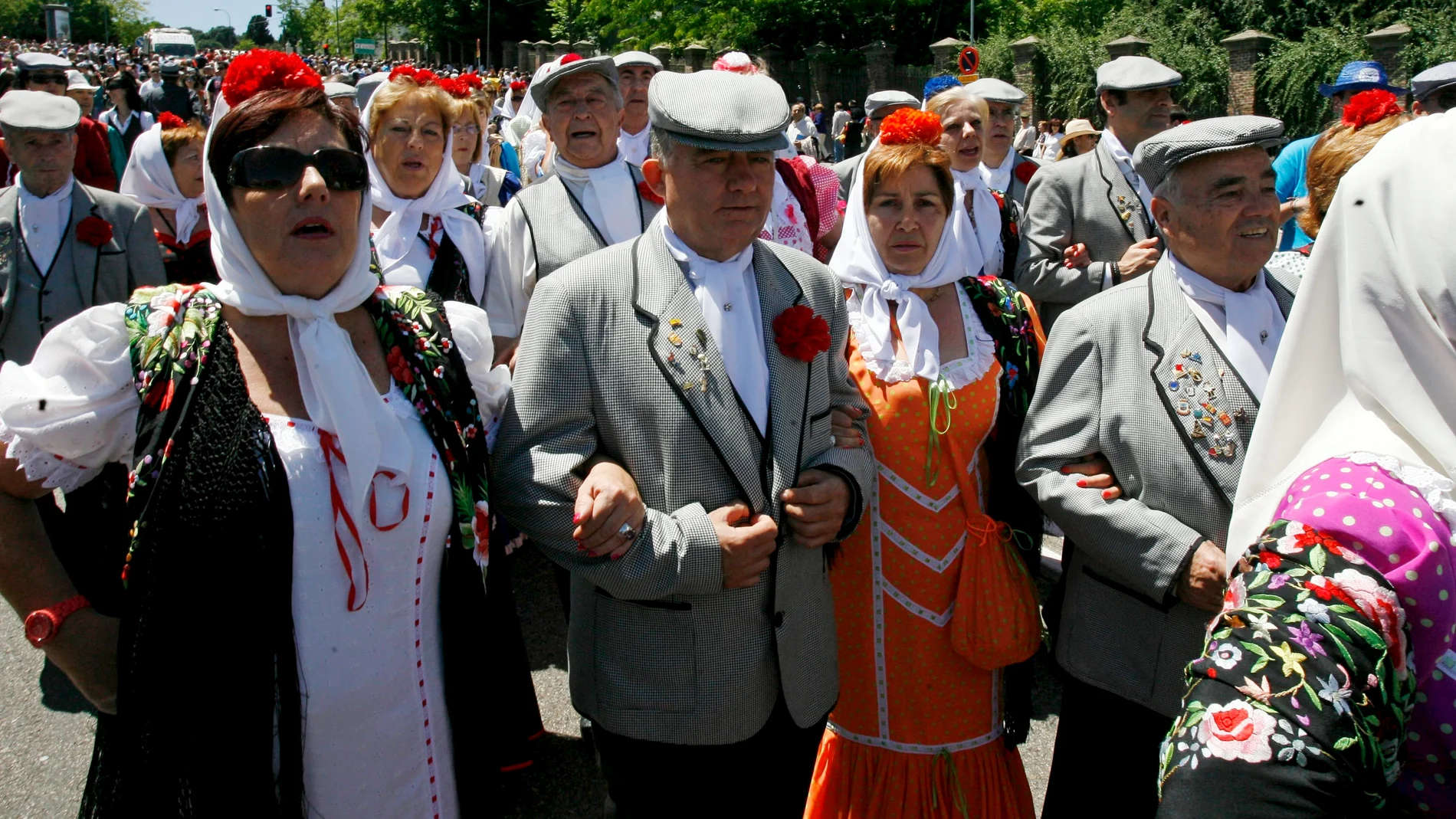 Chulapos y chulapas en San Isidro Chulapos y chulapas en San Isidro