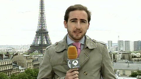 Guillermo Pascual, corresponsal de Antena 3 en Par&iacute;s
