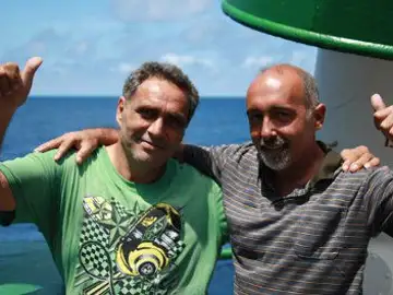 Imagen de los pescadores facilitada por Pescanova S.A Imagen de los pescadores facilitada por Pescanova S.A