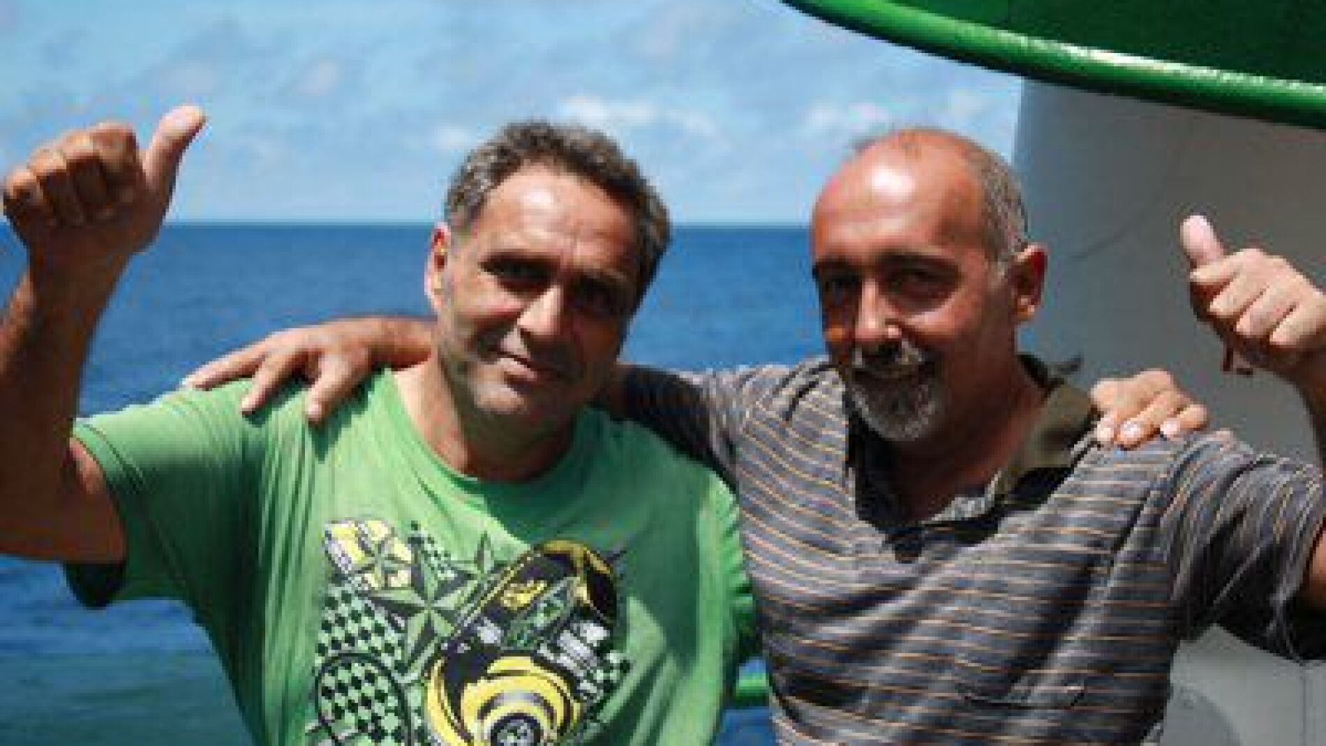 Imagen de los pescadores facilitada por Pescanova S.A
