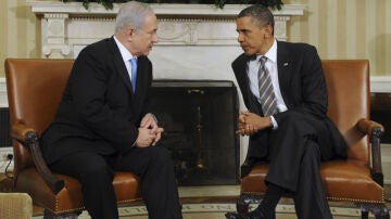 Barack Obama con Benjamin Netanyahu