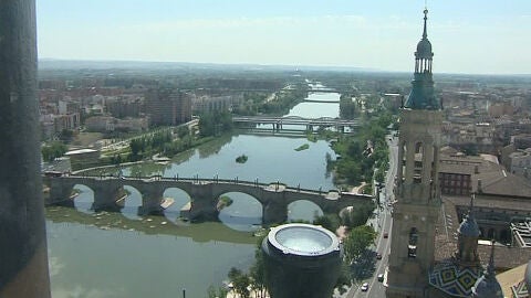 Vista de Zaragoza a 80 metros de altura