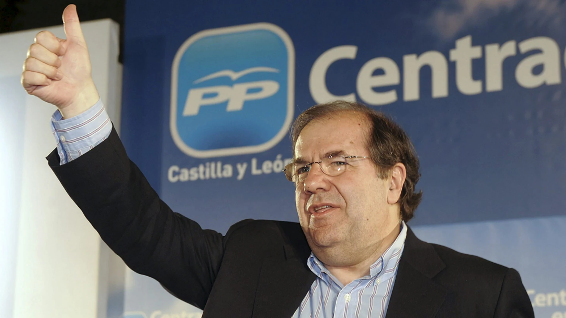 El candidato del PP a la Presidencia de la Junta de Castilla y León, Juan Vicente Herrera