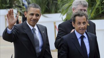 Barack Obama y Nicolas Sarkozy