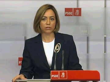 Rueda de prensa de Carme Chacón