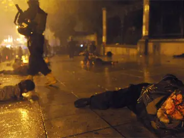 Brutal represión policial en Georgia Brutal represión policial en Georgia