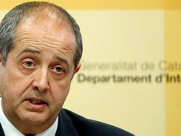 Felip Puig durante su comparecencia en la Generalitat