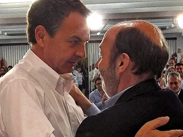Rubalcaba y Zapatero en el Comité Federal Rubalcaba y Zapatero en el Comité Federal
