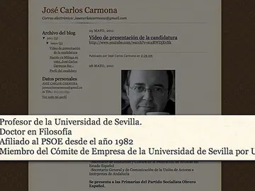 José Carlos Carmona, posible competidor de Rubalcaba José Carlos Carmona, posible competidor de Rubalcaba