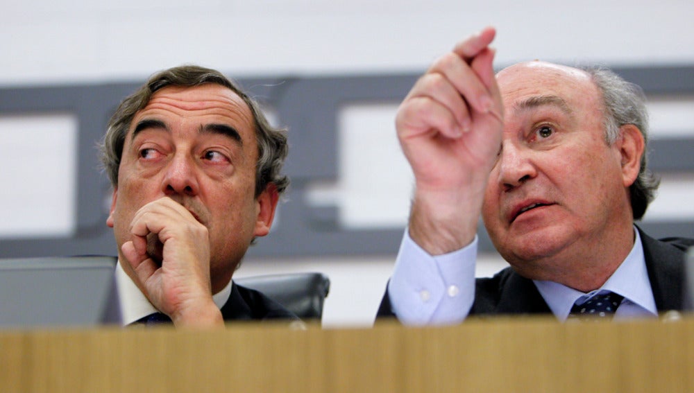 Juan Rosell y José María Lacasa