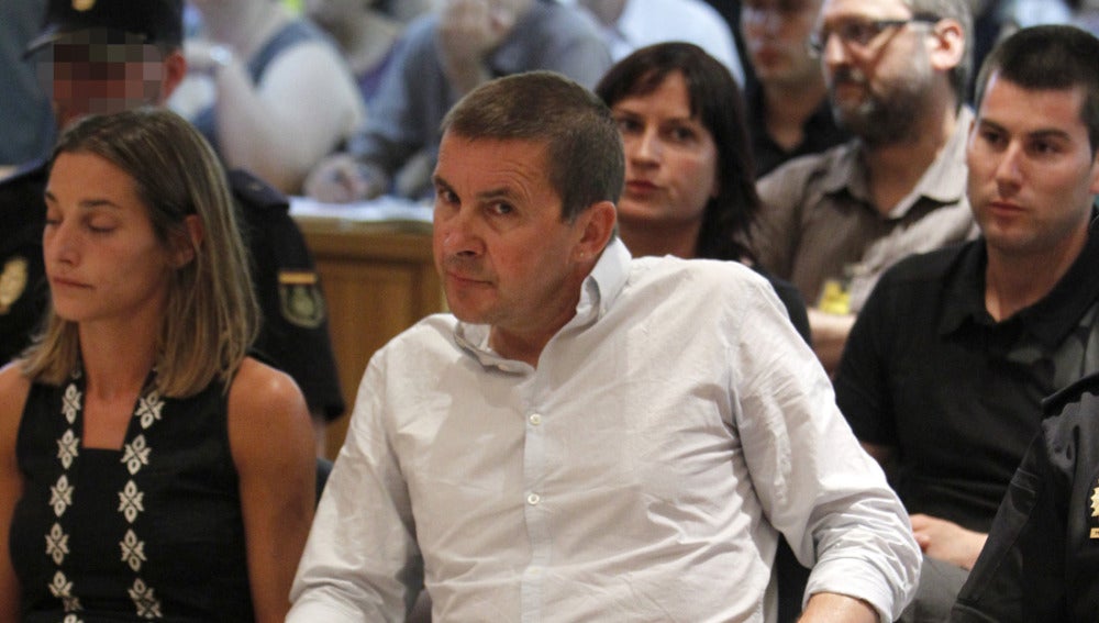 Arnaldo Otegi durante el juicio