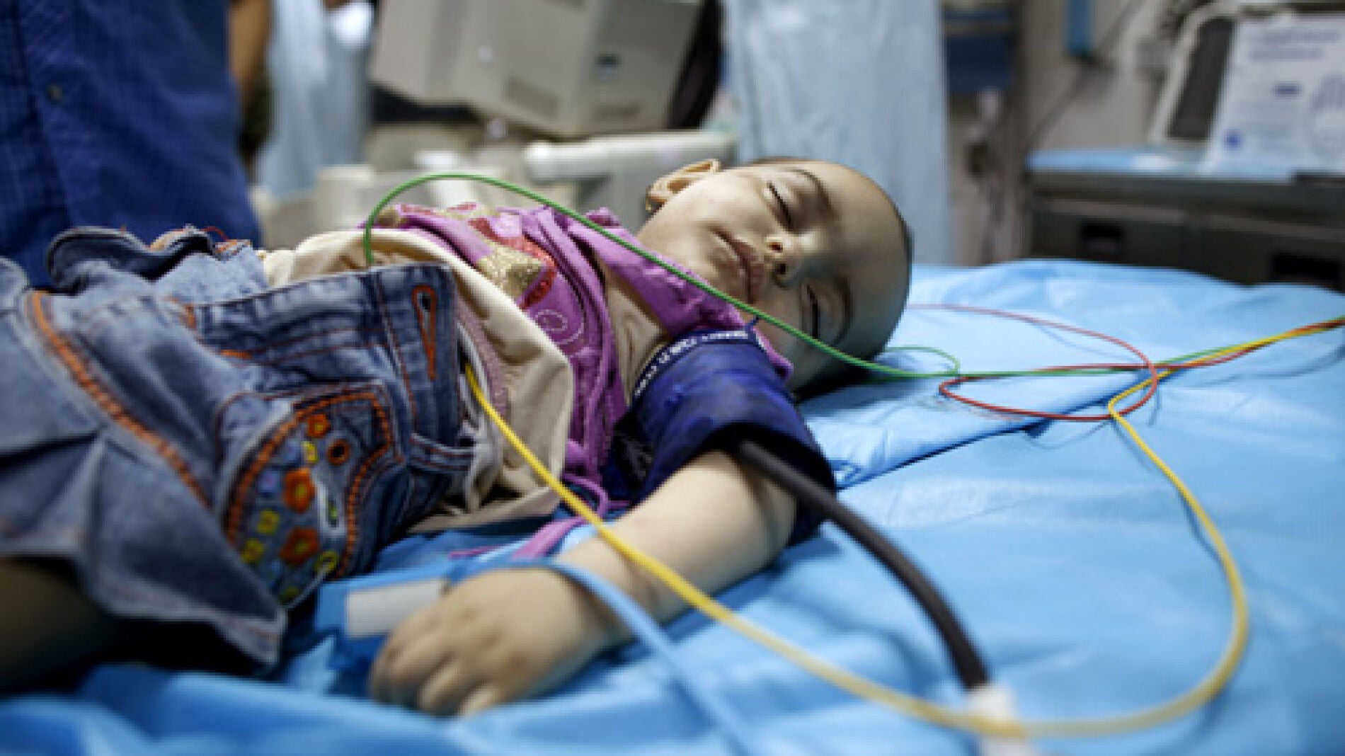 Un ni&ntilde;o presuntamente herido por la OTAN