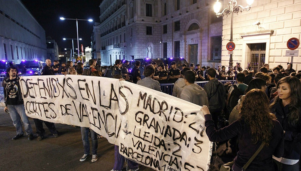 Nueva protesta ante el Congreso